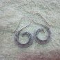 Thai Hill Tribe Earrings Fine Silver Twin Spiral Octopus Hook Fank CS1926