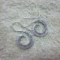 Thai Hill Tribe Earrings Fine Silver Twin Spiral Octopus Hook Fank CS1926