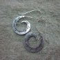 Thai Hill Tribe Earrings Fine Silver Twin Spiral Octopus Hook Fank CS1926