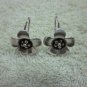 Thai Hill Tribe Earrings Fine Silver Vintage Flower Petunia Pedals CS194605