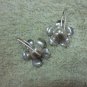 Thai Hill Tribe Earrings Fine Silver Vintage Flower Petunia Pedals CS194605