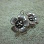 Thai Hill Tribe Earrings Fine Silver Vintage Flower Petunia Pedals CS194605