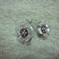 Thai Hill Tribe Earrings Fine Silver Vintage Flower Petunia Pedals CS194605