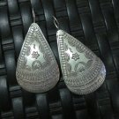 Fine Silver Earrings Hill tribe Karen Vintage Precious Tribal Drop Dangle CS2122