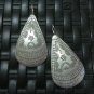 Fine Silver Earrings Hill tribe Karen Vintage Precious Tribal Drop Dangle CS2122
