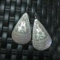 Fine Silver Earrings Hill tribe Karen Vintage Precious Tribal Drop Dangle CS2122