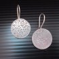 Thai Hill Tribe Earrings Fine Silver Dangle Tribal SUN Round CS9125942
