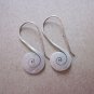 Fine Silver Earrings Karen Vintage Fashions Dangle Spiral Plain Flat CS181259422