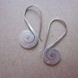 Fine Silver Earrings Karen Vintage Fashions Dangle Spiral Plain Flat CS181259422