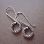 Fine Silver Earrings Karen Vintage Fashions Dangle Rough Hook Spiral CS221259402