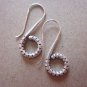 Fine Silver Earrings Karen Vintage Fashions Dangle Rough Hook Spiral CS221259402