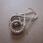 Fine Silver Earrings Karen Vintage Fashions Dangle Rough Hook Spiral CS221259402