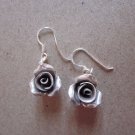 Thai Hill Tribe Earrings Fine Silver Dangle Cute Charming Roses CS3160401