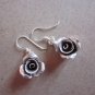 Thai Hill Tribe Earrings Fine Silver Dangle Cute Charming Roses CS3160401