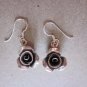 Thai Hill Tribe Earrings Fine Silver Dangle Cute Charming Roses CS3160401