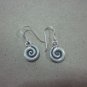 Thai Hill Tribe Earrings Fine Silver Hooks Vintage Cute small Spirale CS44602