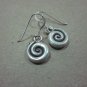 Thai Hill Tribe Earrings Fine Silver Hooks Vintage Cute small Spirale CS44602