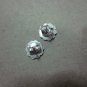 Thai Hill Tribe Earrings Fine Silver STUD Vintage Turbine Engrave CS44605