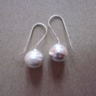 Fine Silver Earrings Karen Vintage Fashions Dangle Plain Hooks Balls CS151259411