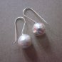 Fine Silver Earrings Karen Vintage Fashions Dangle Plain Hooks Balls CS151259411