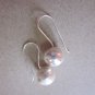 Fine Silver Earrings Karen Vintage Fashions Dangle Plain Hooks Balls CS151259411