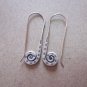 Fine Silver Earrings Karen Vintage Fashions Dangle Spiral Polka Dots CS151259433