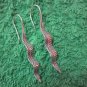 Thai Hill Tribe Earrings Fine Silver Dangle long leaves Grass CS712595