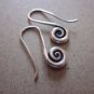 Thai Hill Tribe Earrings Fine Silver Dangle Cute Spiral stick CS211259401