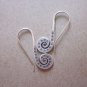 Thai Hill Tribe Earrings Fine Silver Dangle Spiral Dots Stamp CS211259402