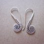Thai Hill Tribe Earrings Fine Silver Dangle Spiral Dots Stamp CS211259402