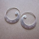 Fine Silver Earrings Karen Vintage Fashions Dangle Spiral Bali Style CS211259403