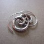 Thai Hill Tribe Earrings Fine Silver Dangle Round Spiral Coil CS221259403
