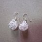 Thai Hill Tribe Earrings Fine Silver Dangle Weave Balls Hooks CS916052