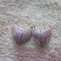 Thai Hill Tribe Earrings Fine Silver Dangle Scratch Hearts CS1716051