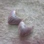 Thai Hill Tribe Earrings Fine Silver Dangle Scratch Hearts CS1716051