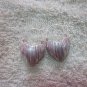 Thai Hill Tribe Earrings Fine Silver Dangle Scratch Hearts CS1716051