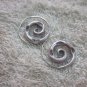Thai Hill Tribe Earrings Fine Silver Spiral coils Eyes Stamp CS1916052