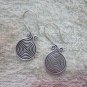 Thai Hill Tribe Earrings Fine Silver Spirale Coils Dangle Hook CS2716052