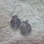 Thai Hill Tribe Earrings Fine Silver Spirale Coils Dangle Hook CS2716052