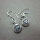 Thai Hill Tribe Earrings Fine Silver Hooks Vintage Cute small circle CS253603