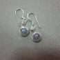 Thai Hill Tribe Earrings Fine Silver Hooks Vintage Cute small circle CS253603