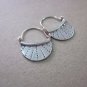 Thai Hill Tribe Earrings Fine Silver Dangle Small Curve Dots CS1916051