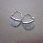 Thai Hill Tribe Earrings Fine Silver Dangle Small Curve Dots CS1916051
