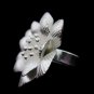 Fine Silver Rings Fashion Jewelry Ethno Argento Anello florescent Jasmine Melati
