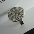 Fine Silver Rings Hill tribe Karen Argento Anello Band Tribal Engrave Wind L39