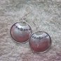 Thai Hill Tribe Earrings Fine Silver Dangle Round Dots Stamp CS1716052