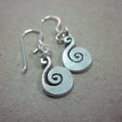 Thai Hill Tribe Earrings Fine Silver Vintage Cute small Spirale CS44601