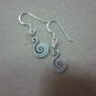 Thai Hill Tribe Earrings Fine Silver Vintage Cute small Spirale CS44601