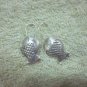 Thai Hill Tribe Earrings Fine Silver Vintage Small Fish Dangle CS214601