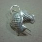 Thai Hill Tribe Earrings Fine Silver Vintage Small Fish Dangle CS214601